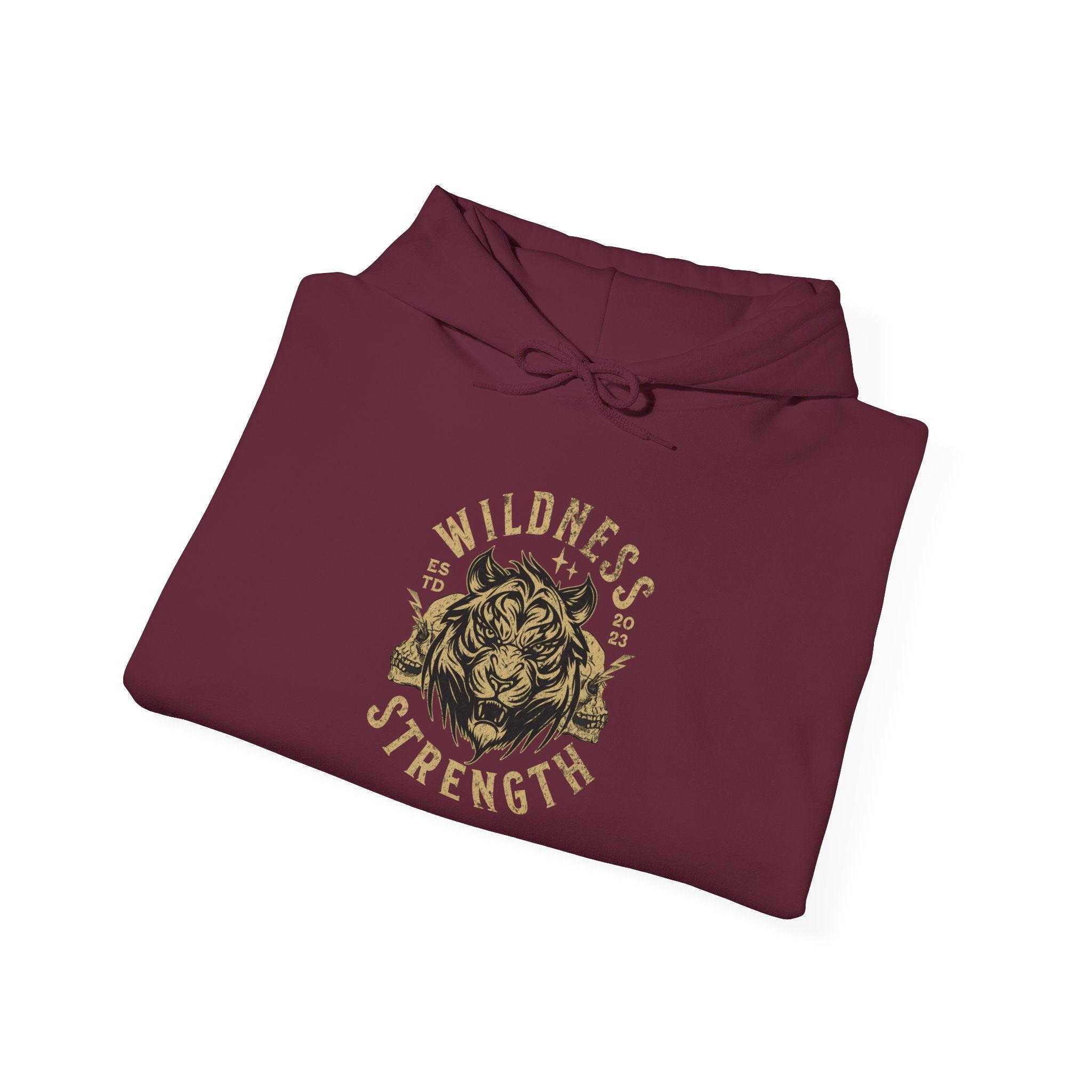 Wildness Strength Unisex Hoodie, Strength Hoodie, Nature-Inspired Sweatshirt, Wild Spirit Apparel, Gift for Adventure Lovers, Casual Hoodie